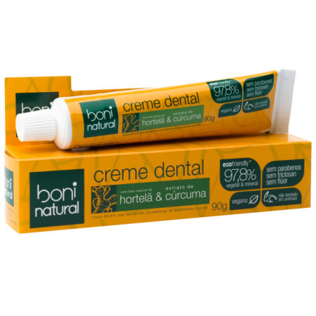 Creme dental curcuma