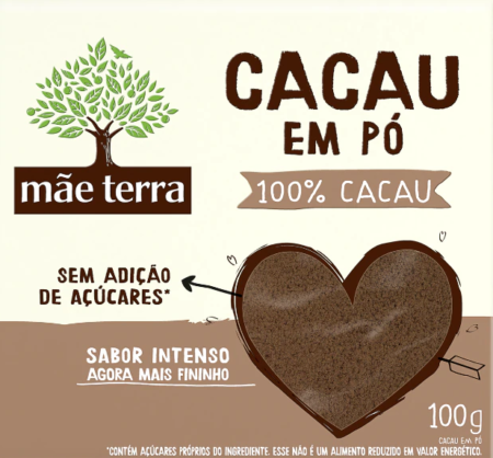 cacau em po mae terra