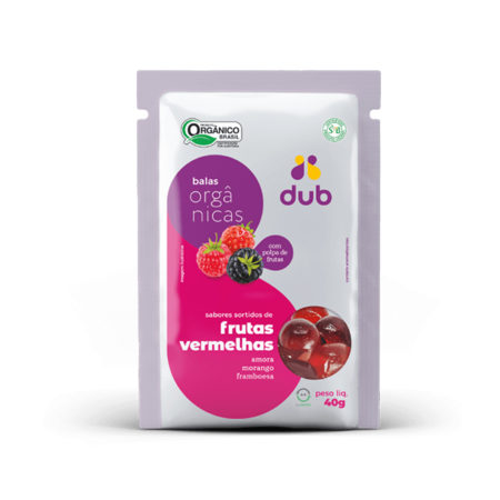 Bala frutas vermelhas