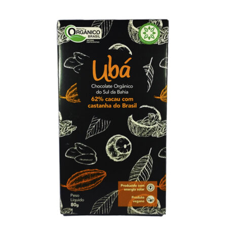 Chocolate 62% castanha Uba