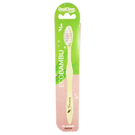 Escova dental bambu adulto rosa