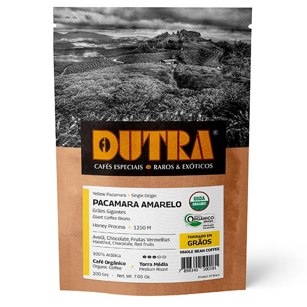 Café Especial em Grãos Pacamara Amarelo Orgânico 250g – Dutra - Empório ...